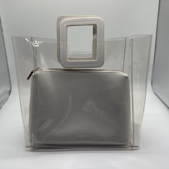 Staud Shirley Bag in Clear/White - Picture 7 of 14